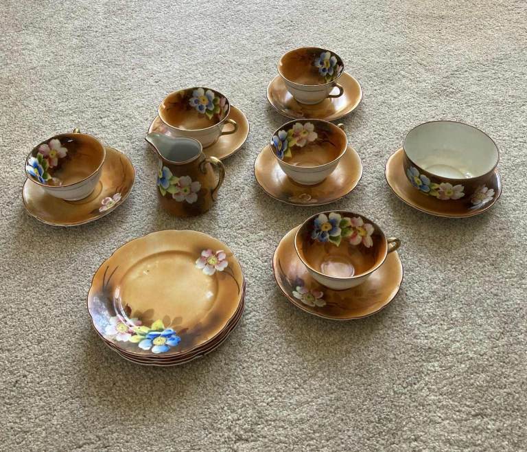 Vintage Hand-painted Foreign Tea Set