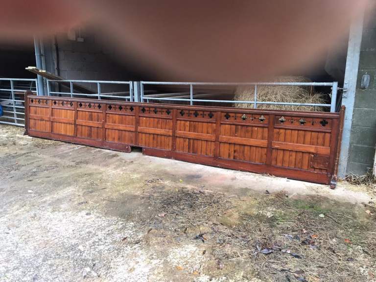 Architectural Salvage - Wooden church ballustrade