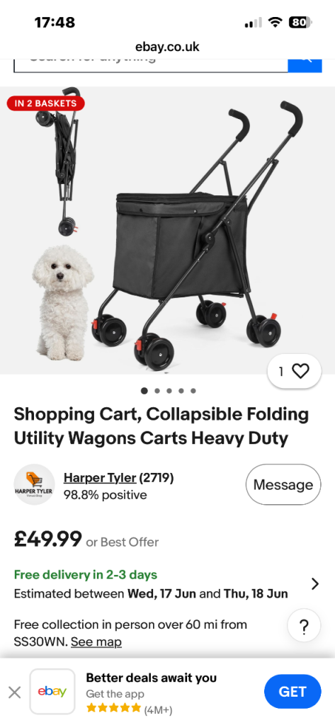 X small pet stroller 