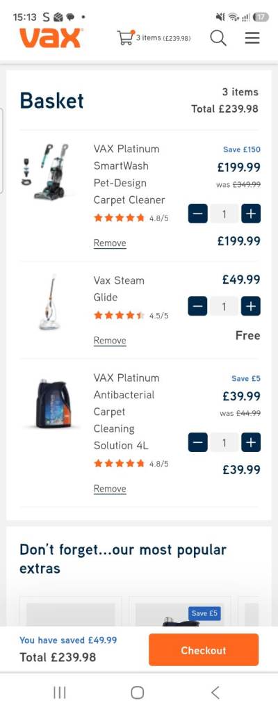 Vax platinum smart wash pet vacuum cleaner
