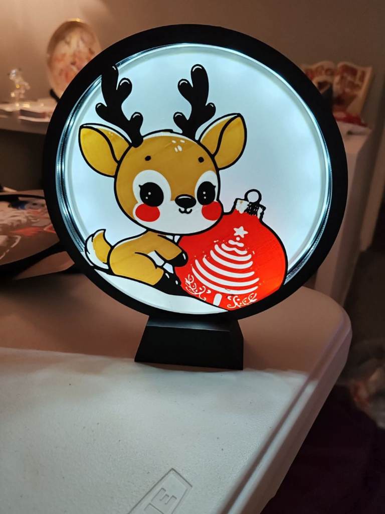 Rudolph Christmas Light 3D printed 