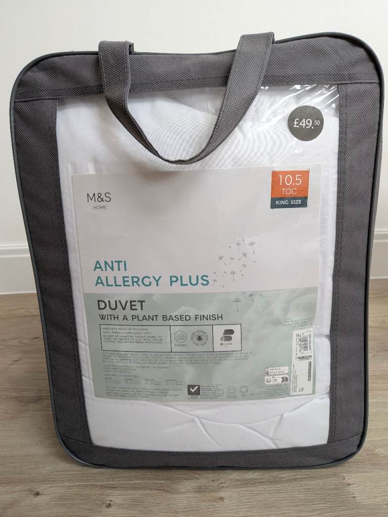 M&S 10.5 Tog Anti Allergy Plus Duvet - King Size