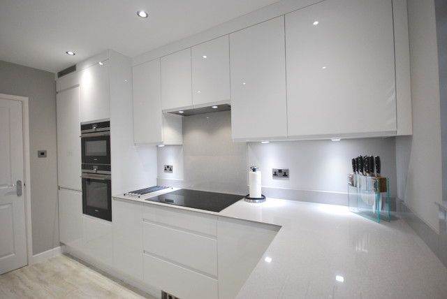 Brand New Wrens Crystal White Luxury Laminate Worktops still in wrapping. Various pieces available.