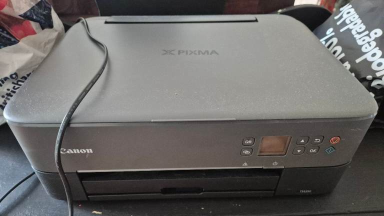 Canon Pixma TS5350 Printer – Grey, WiFi, Scanner, Good Condition