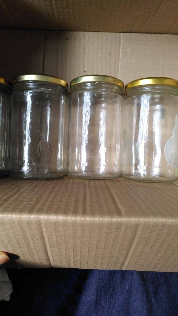 Glass jars with lids