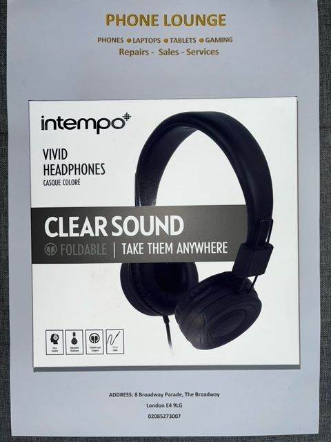 Intempo ViVid Wired Headphones for tablet, pc, laptop
