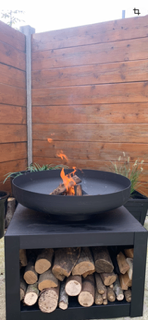Brand new XL log fire 🔥 pit