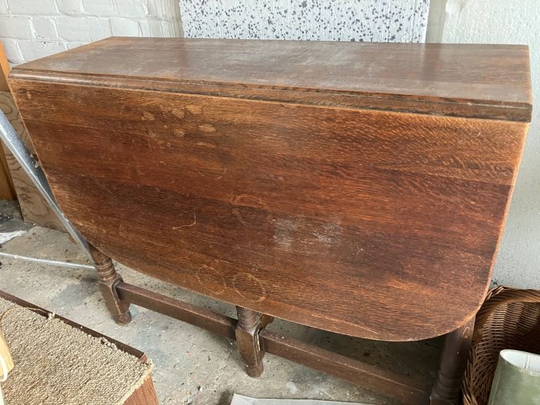 Vintage oak gate leg table