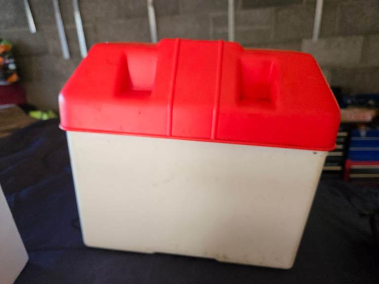 Boat battery box as new 