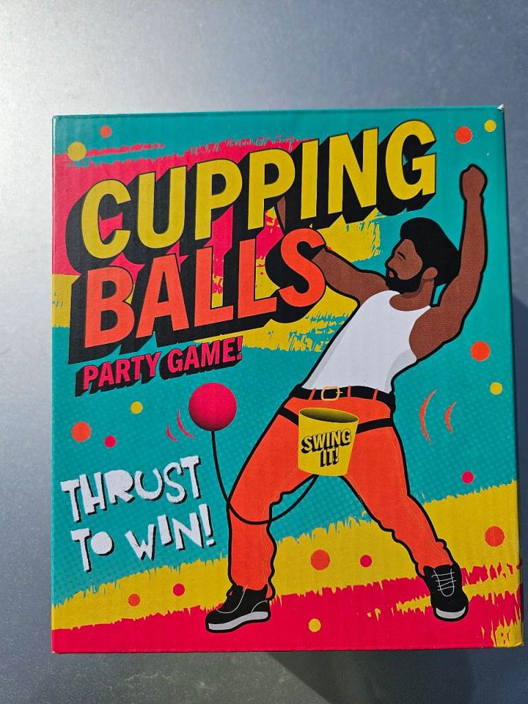 The game “Cupping Balls” is a fun party game! 