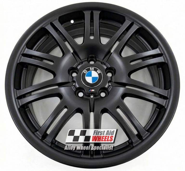 BMW E46 M3 1x 19'' GENUINE STYLE 67M SATIN BLACK FRONT 8J ALLOY WHEEL S109BSF