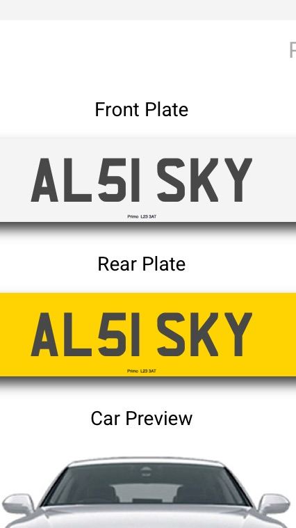 AL51 SKY Private registration - retention document Isle of Skye reg plate