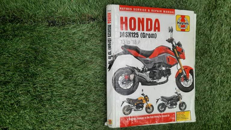 Honda msx 125 haynes workshop manual 