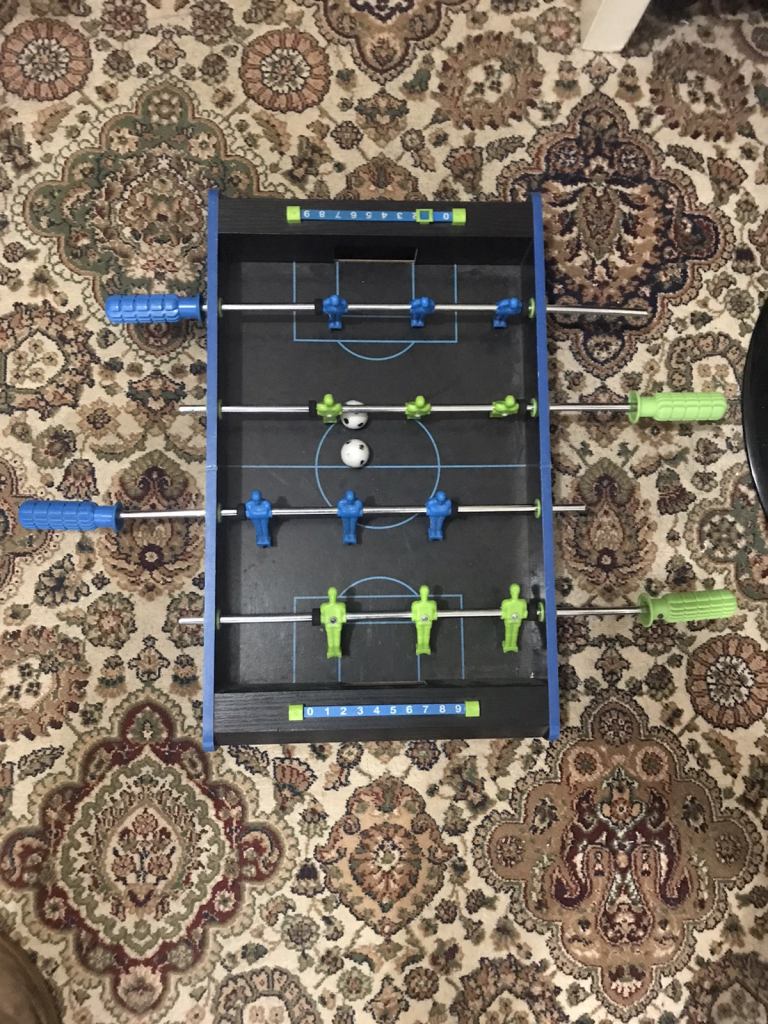 Mini Neon Color Foosball Soccer Tabletop Game