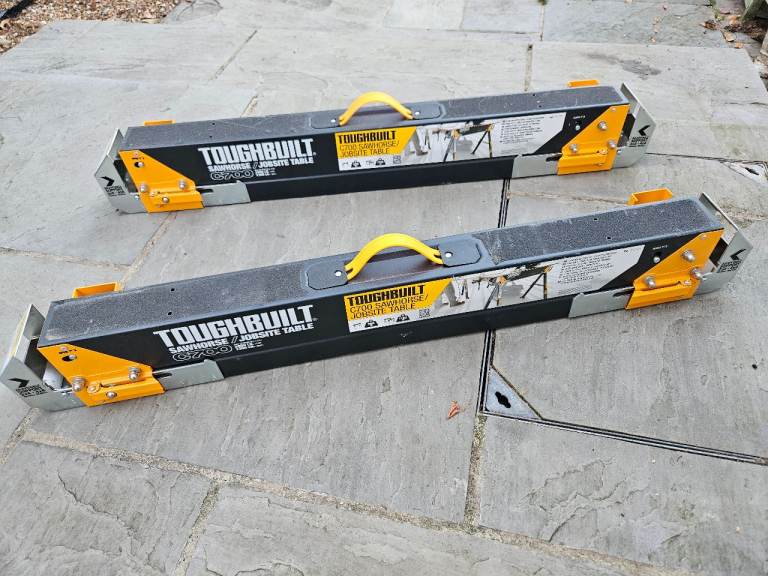 Toughbuilt c700 sawhorses  pair excellent condition barely used