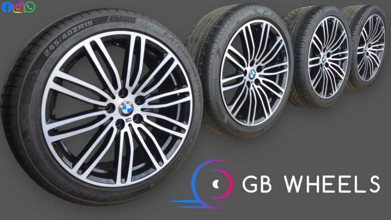 Genuine BMW 664M MSport 19" Alloy Wheels 5 Series G30 G31 G20 G21 Diamond Turned