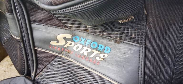 PAIR OF Oxford Lifetime Luggage Sports Panniers Black Saddle Motorcycle Bag