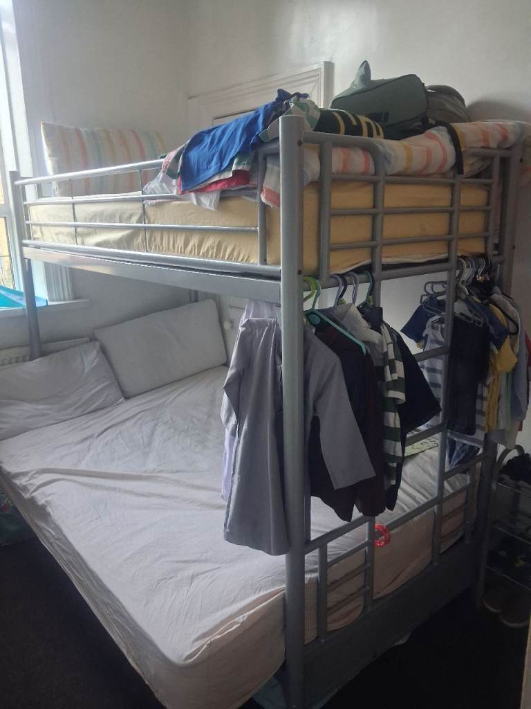No longer available- 3 ft a 4 ft  bunk bed metal frame 