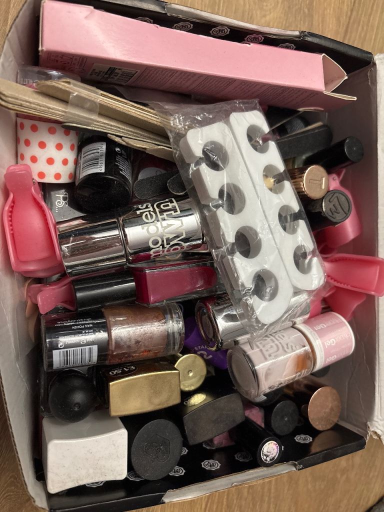 Bundle of Nail Polishes and Manicure Accessories