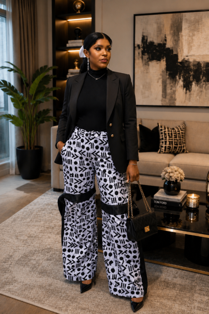 convertible Ankara Cargo pants 