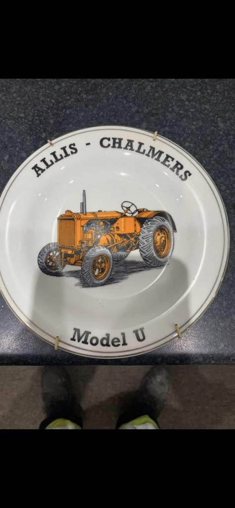Vintage tractor plates
