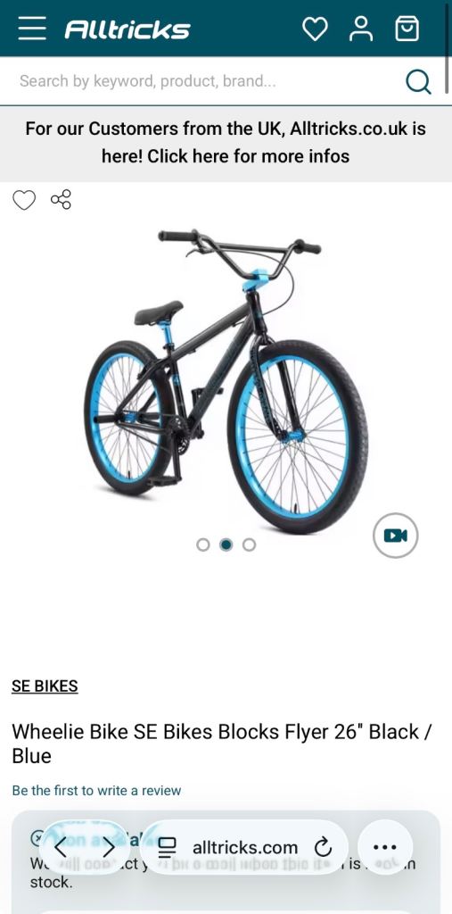 SE blocks flyer bike 