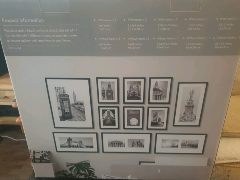 Gallery City mounted frames 