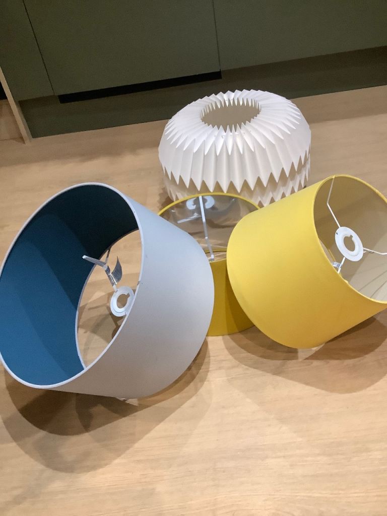 Assorted lamp shades