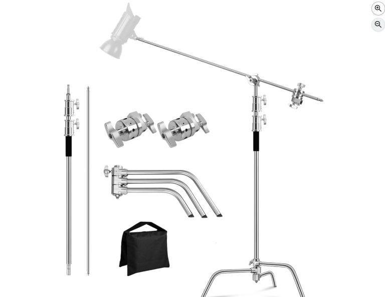 Stainless Steel C-Stand (Large) with Boom Arm – Brand New, Never Used