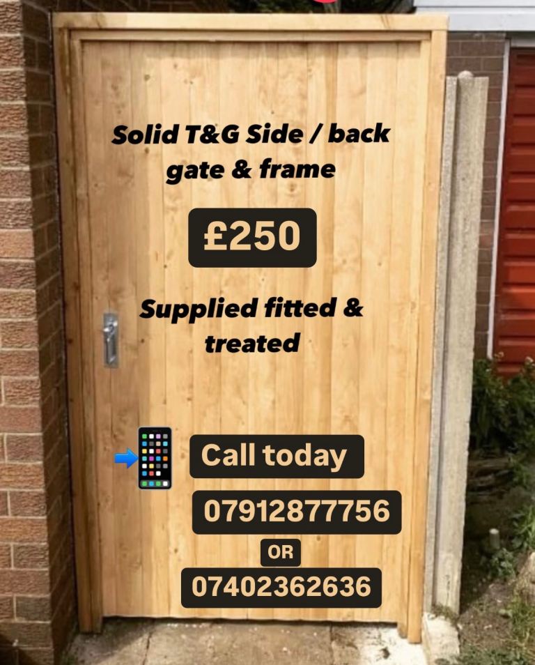 Liverpool fenceing & decking Made to measure timber gates 