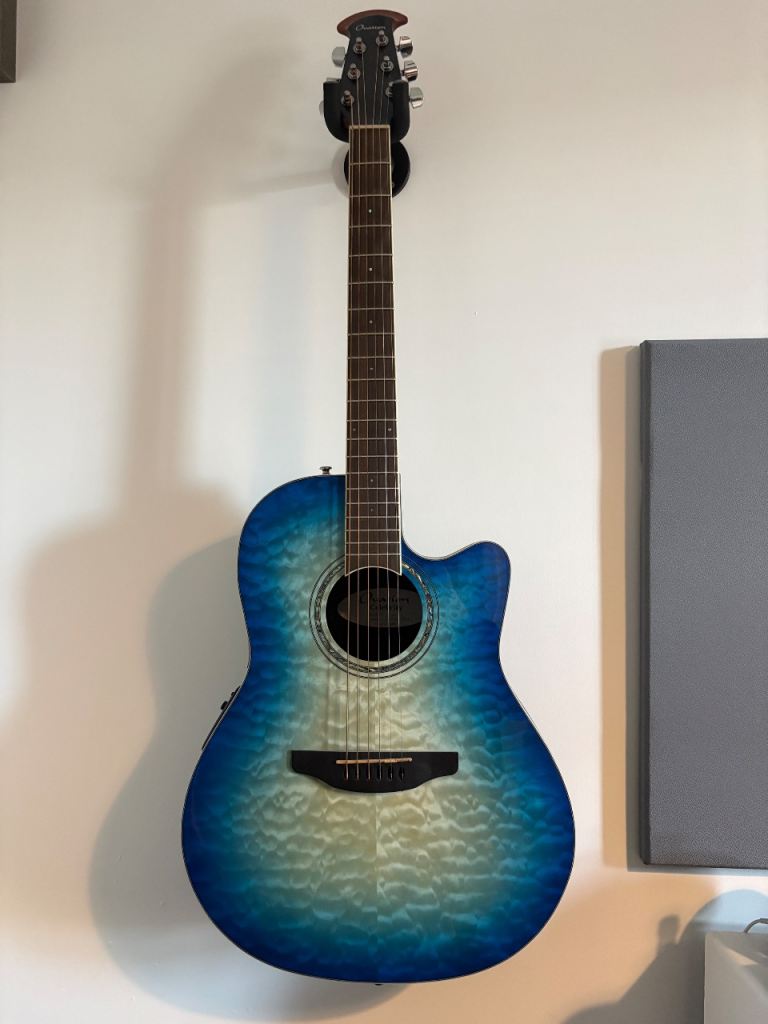 Blue-acoustic-guitar – Used & Cheap Deals | Guitars | Gumtree