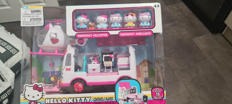 The Hello Kitty Rescue Set by Jada Toys includes the popular character