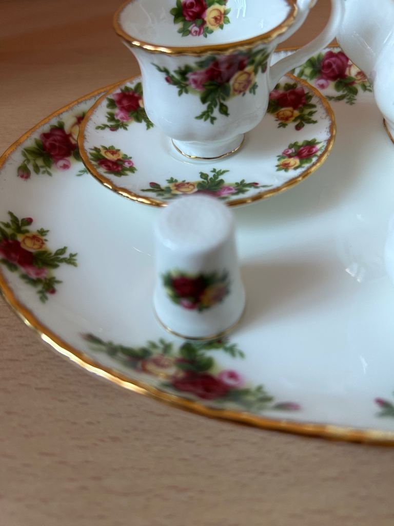 Royal Albert miniature tea set 