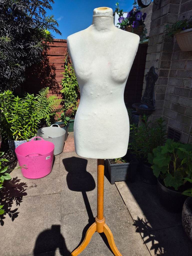 Vintage style Ladies dressmakers mannequin with removable and washable body cover