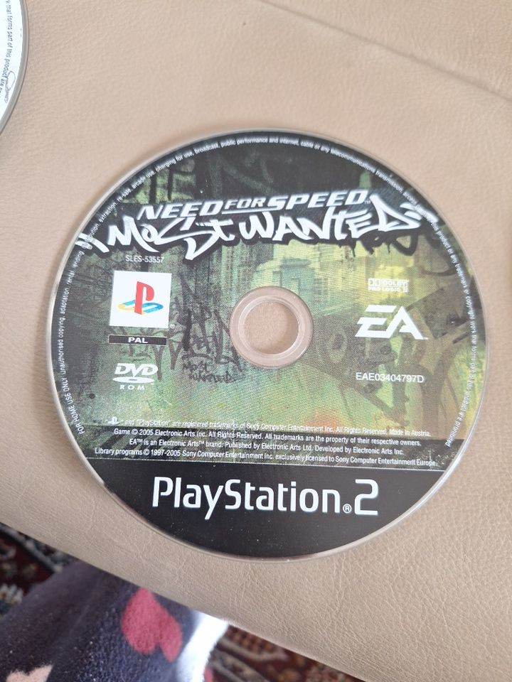 Need For Speed Most Wanted (Sony Playstation 2, 2005) Disc Only