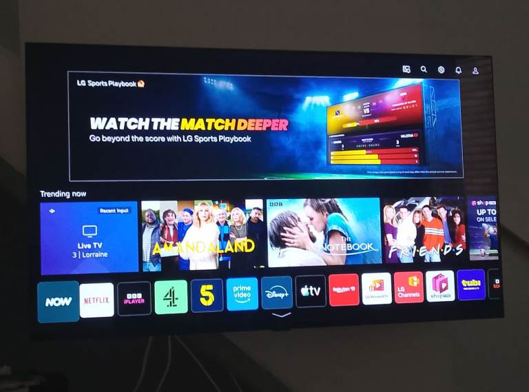 LG Smart TV with remote