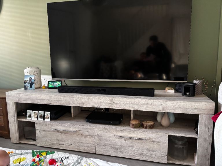 Sand Oak TV Unit up to 78”