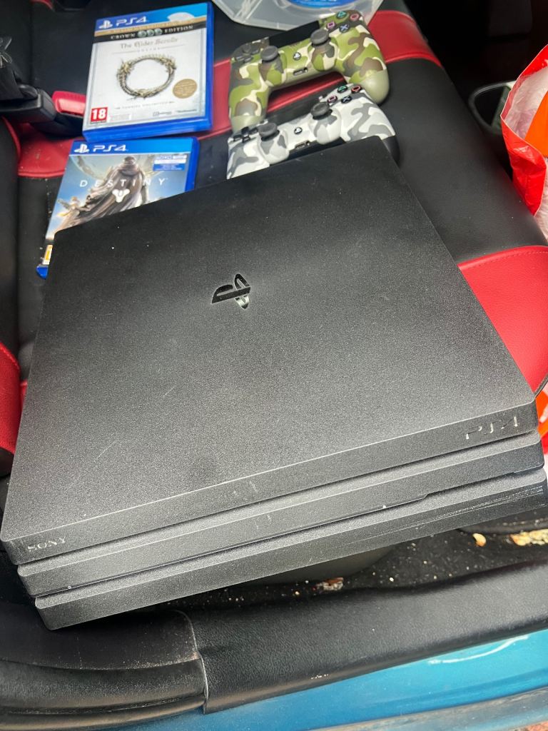 image for PS4 PRO + 2 CONTROLLERS + 3 GAMES + ALL CABLES