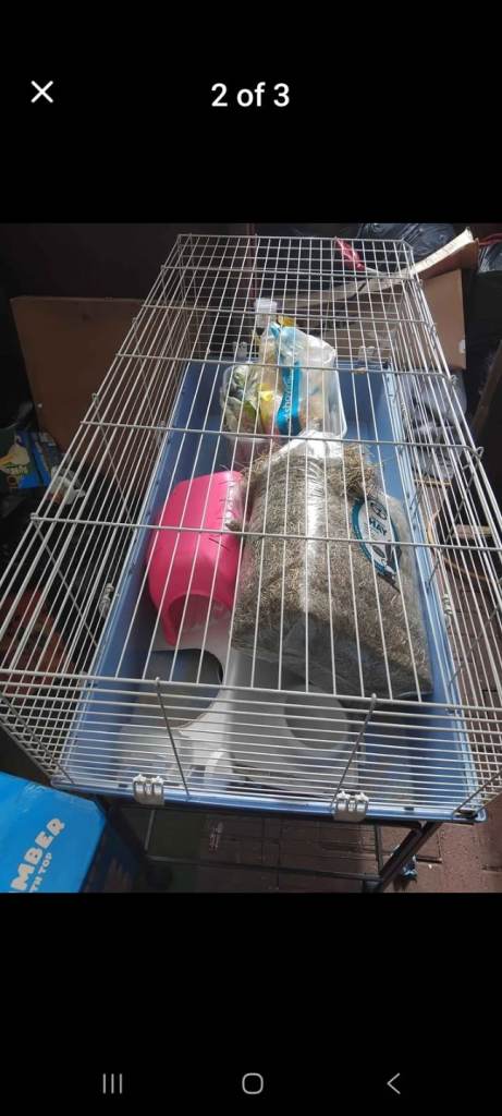 Rabbit / guniea pig cage with stand