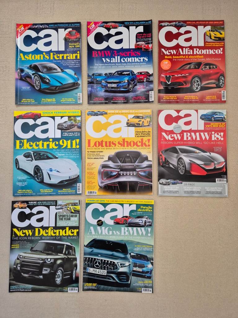 17 Back issues of CAR magazine from 2018 to 2019 price is FOR ALL