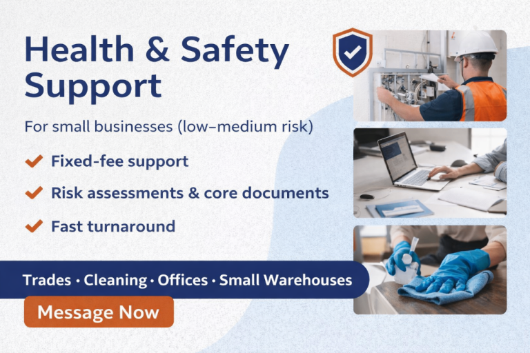 Health & Safety Support for Small Businesses (Low–Medium Risk)