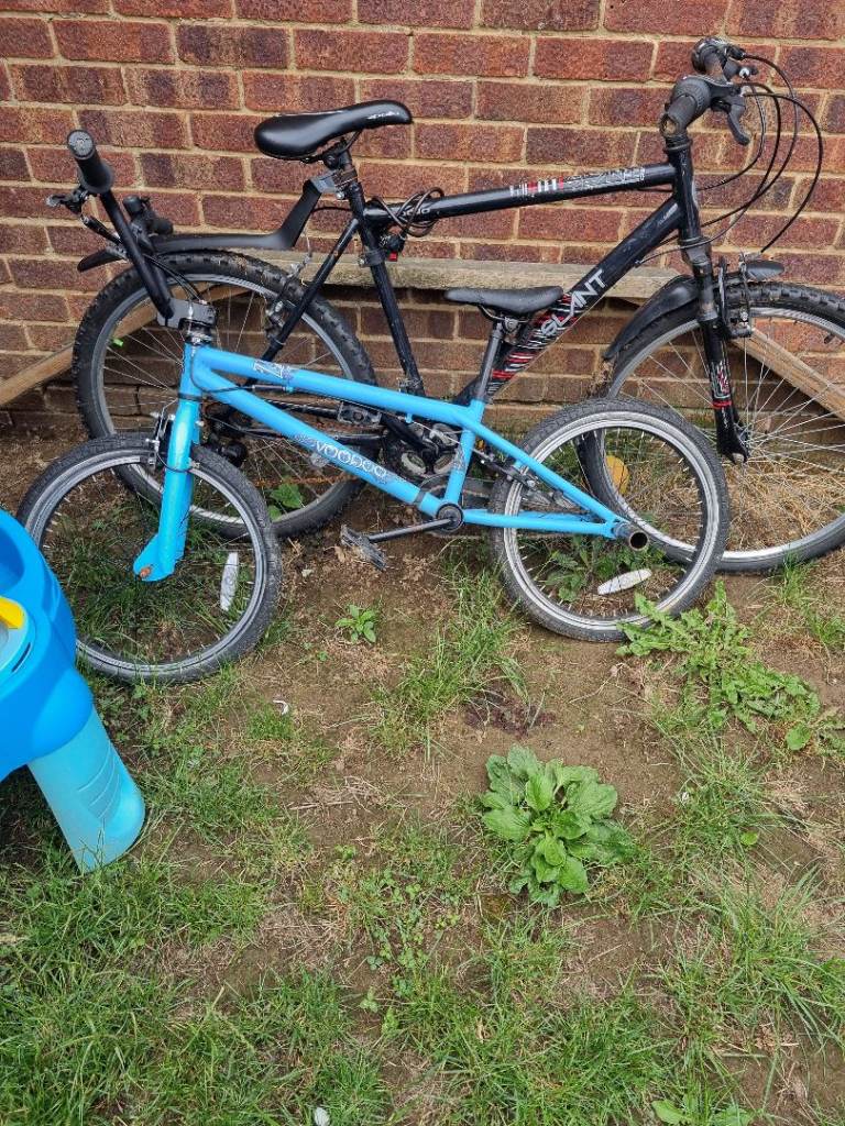 Small blue BMX 