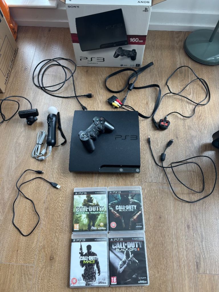 PS3 Bundle, PlayStation Eye Camera, PlayStation Move Motion Controller, PS3 Controller + More