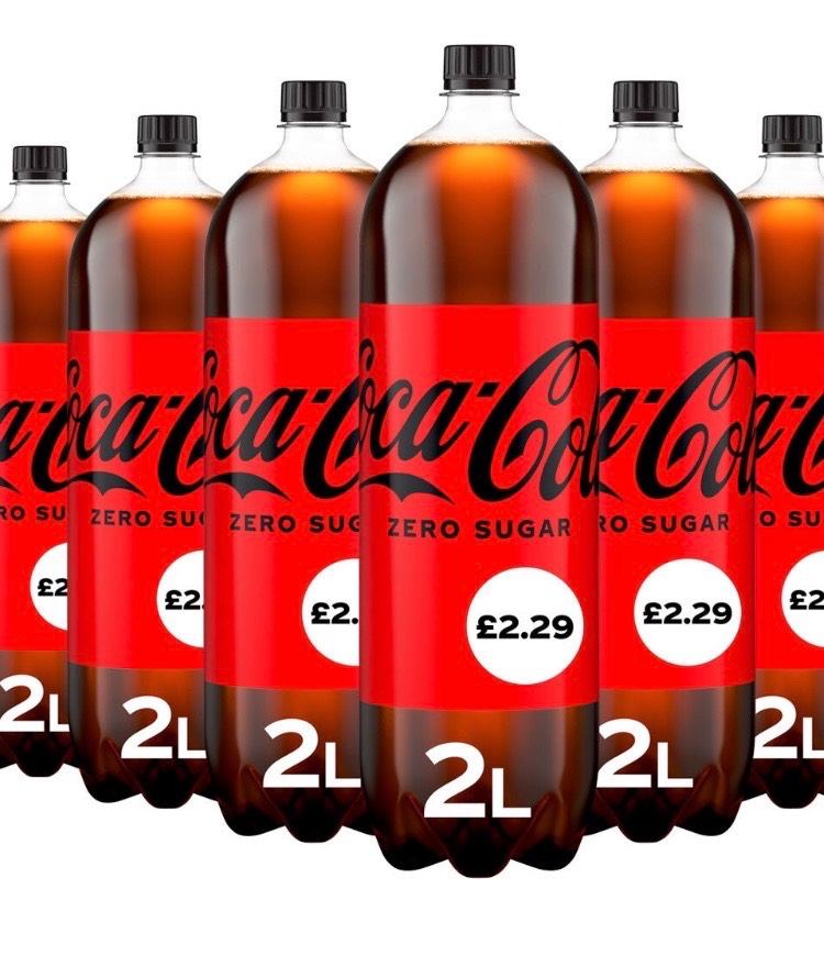 20 litres of Coke Zero with labels removed * 10 bottles*