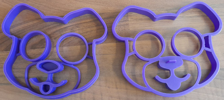 2 x AS NEW UNUSED Silicone Teddy Bear Face Baking / Cookie Moulds. £6 for Both. LS2 Leeds