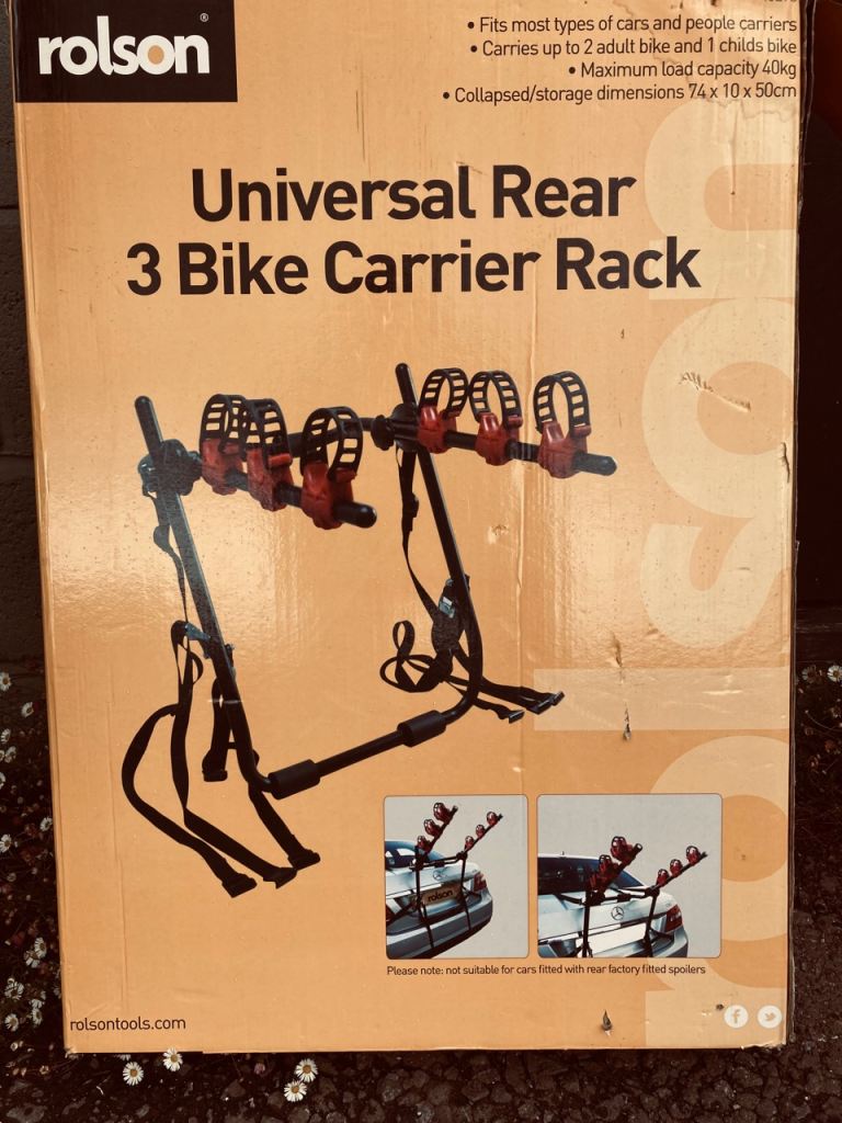 Rear triple cycle carrier