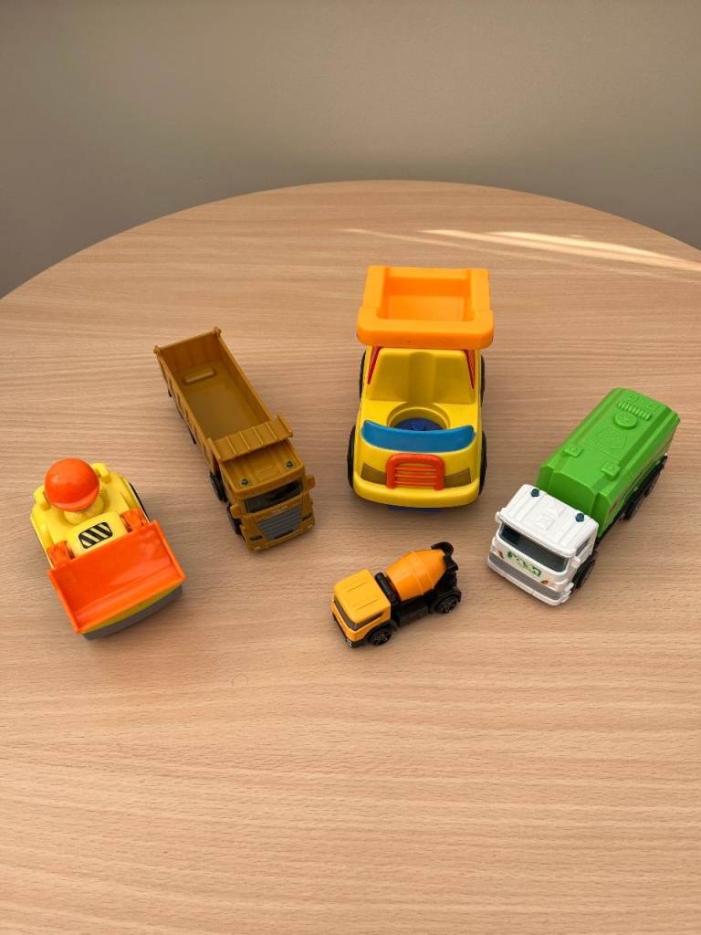 Collection of Children's Digger Trucks, (See Photos & Descriptions)