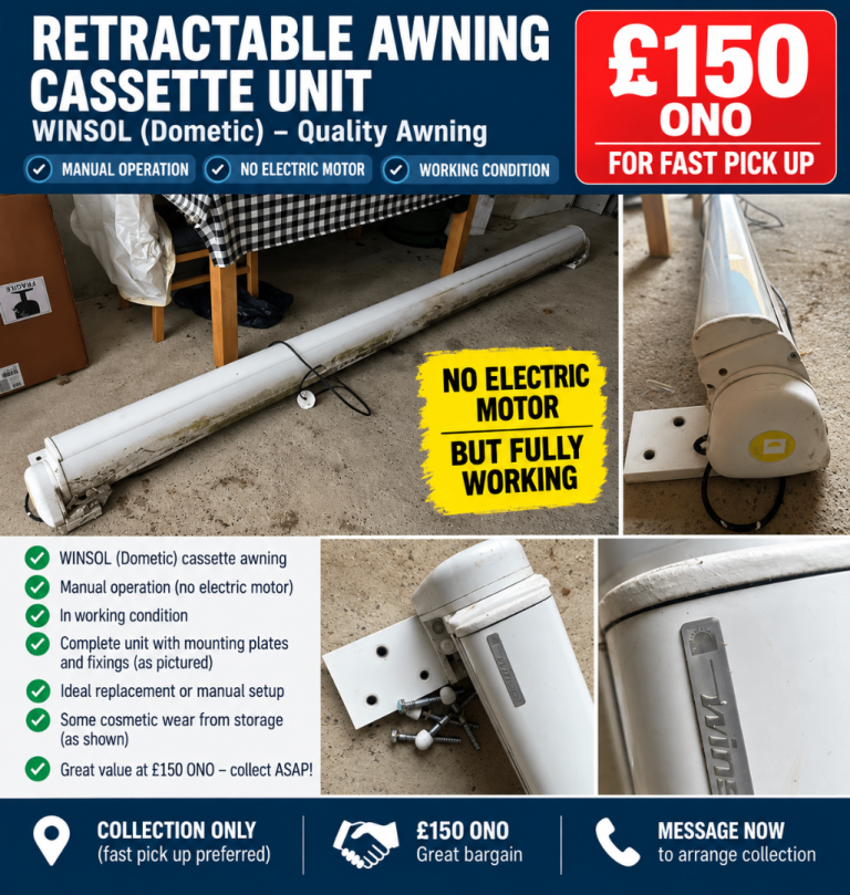 Winsol Retractable Cassette Awning – Working – £150 ONO