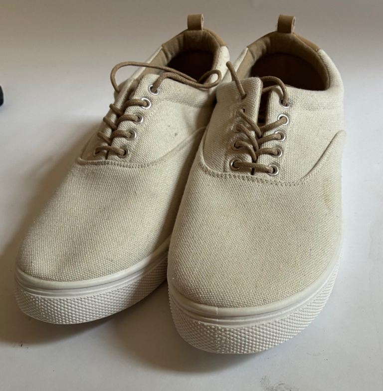Casual Canvas Shoes – Beige -  Brand New