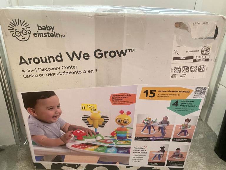 Baby Einstein Around We Grow 4-in-1 Discovery Center – New 